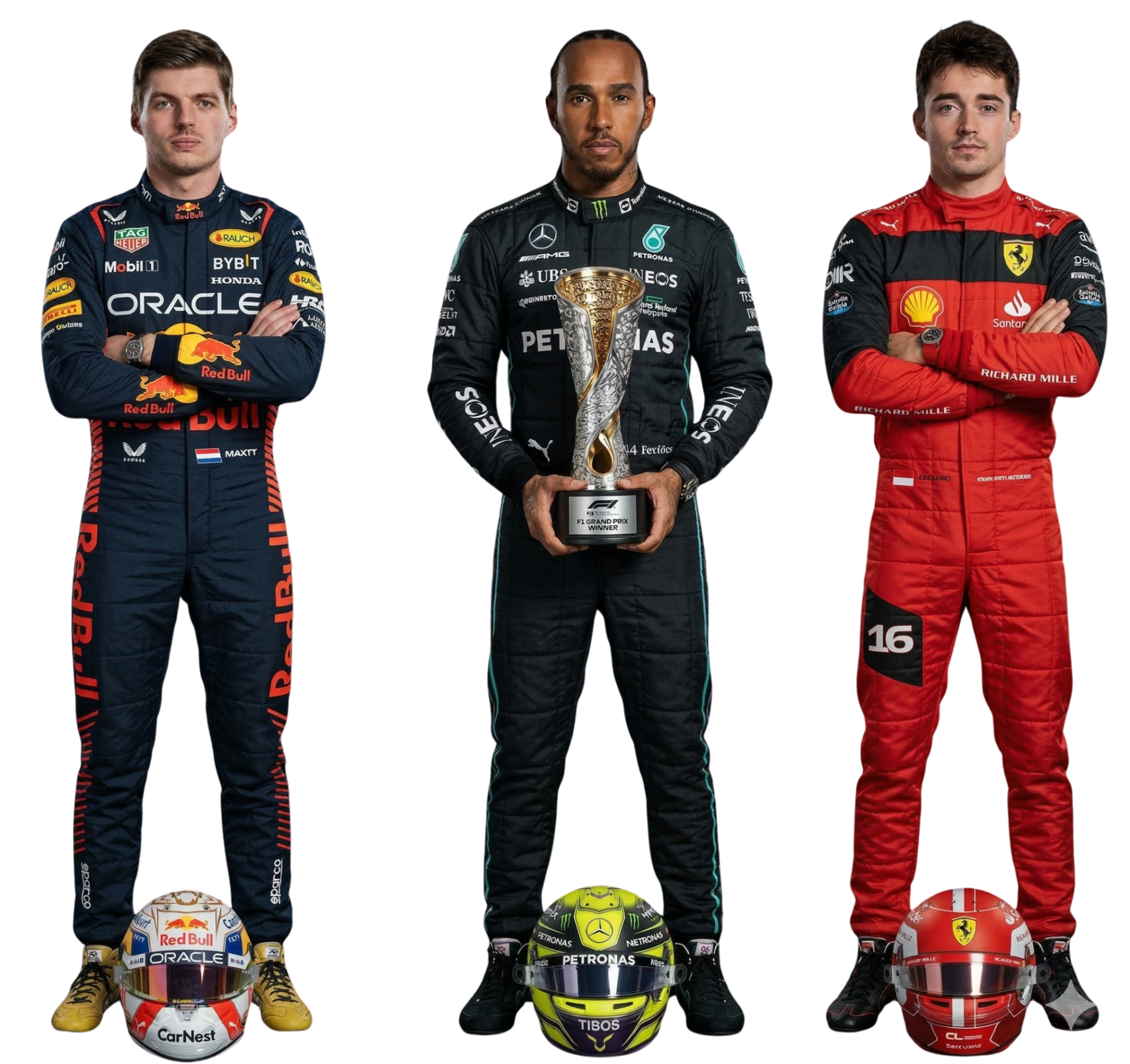 Formula 1 drivers representing competitive college esports racing league and championship competition